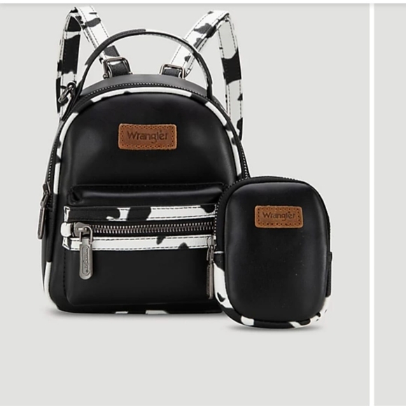 Wrangler Handbags - Wrangler Black and White Mini Backpack Set